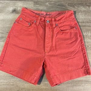 Vintage United Colors of Benetton Made in Italy Red Jean Denim Shorts 90’s EUR42